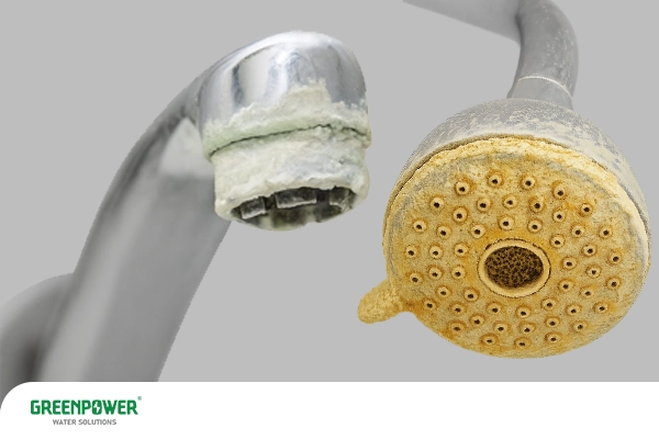 تاثیر سختی اب تهران در شیرآلات خانه ها نشان داده شده است.