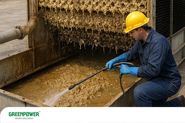 مراحل و نحوه رسوب زدایی برج خنک کننده به شما اموزش داده میشود.