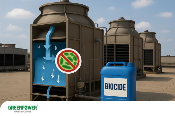 انواع بایوساید و عملکرد بایوساید در برج خنک کننده توضیح داده میشود.