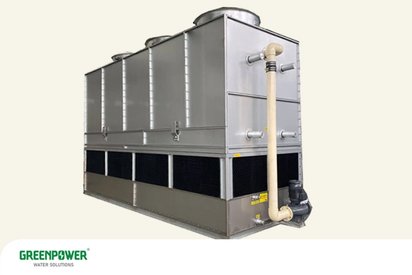 تصویر یک کندانسور تبخیری برای اشنایی با ان نشان داده شده است تا به فرق کندانسور با اواپراتور بپردازیم.