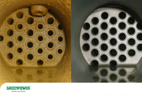 شستشوی مدار چیلر شستشوی مدار چیلر مزایای شستشو و رسوبزدایی مدارها و لولههای چیلر، با نمایش تفاوت چیلر تمیز و رسوبدار.